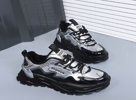 Foto van Schoenen winter women sneakers 2020 female platform casual walking shoes fashion black gray chunky w