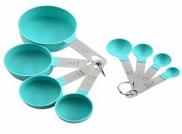 Foto van Huis inrichting 8pcs measuring spoon stainless steel baking tea coffee kitchen scale cup spoons set