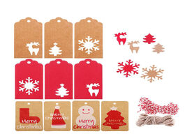 Foto van Huis inrichting 200 240pcs christmas paper gift tags vintage hang label with twine xmas card for diy