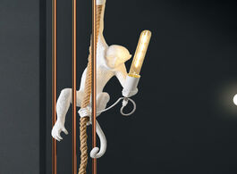 Foto van Lampen verlichting modern monkey lamp rope led pendant lights lighting 7color art nordic replicas re