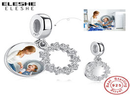 Foto van Sieraden eleshe personalized custom photo bead 925 sterling silver inspirational star dangle charm f