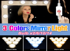 Foto van Lampen verlichting 3 colors 2 6 10 14 bulbs adjustable brightness mirror light led dressing table 12