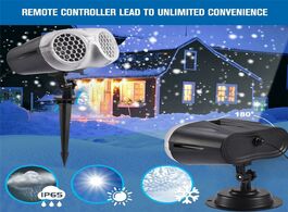 Foto van Lampen verlichting 9w christmas snowflake projection lamp light waterproof remote control for indoor