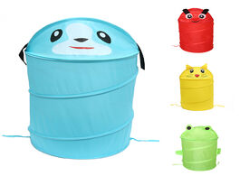 Foto van Huis inrichting kids toy container storage box folding bucket laundry cylinder basket for toys cute 