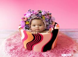 Foto van Baby peuter benodigdheden flowers florals hat newborn photography props handmade colorful bonnet n84