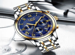 Foto van Horloge relogio masculino 2020 lige new watches men luxury brand chronograph sports waterproof full 