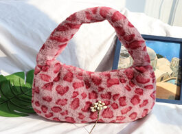 Foto van Tassen fashion soft plush leopard women s handbag zebra pattern shoulder bags for 2020 animal printi