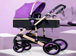 Foto van Baby peuter benodigdheden luxury lightweight stroller high landscape 3 in 1 portable reversible trav