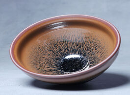 Foto van Huis inrichting jianzhan vintage tea cup golden rabbit fur ceramic bowl by famous potter liwang ye s