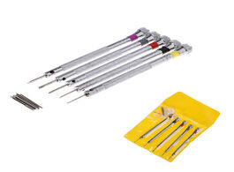Foto van Horloge 5pcs alloy steel screwdrivers set practical watchmaker screwdriver cutter heads tool kit for