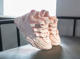Foto van Schoenen hot women s sneakers fashion breathable vulcanized shoes pu leather platform lace up casual