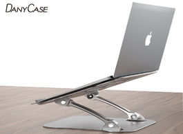 Foto van Computer danycase laptop holder for macbook air pro notebook foldable aluminium alloy stand bracket 
