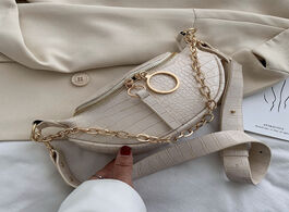 Foto van Tassen simple fashion small pu leather crossbody bags for women 2021 chain shoulder handbags female 
