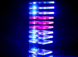 Foto van Elektronica diy vu meter 10 level column light led professional electronic crystal sound control mus