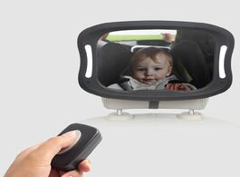 Foto van Baby peuter benodigdheden car seat rearview mirror viewing remote led lights acrylic abs 360 degree 