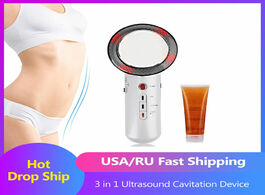 Foto van Schoonheid gezondheid drop shipping 3 in 1 ultrasound cavitation ems ultrasonic body slimming massag
