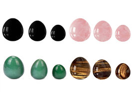 Foto van Schoonheid gezondheid undrilled rose quartz yoni egg set natural crystal jade massager stone kegel e