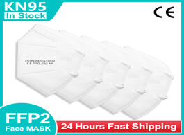 Foto van Beveiliging en bescherming ffp2 face mask kn95 facial masks filtration maske dust 5 layers mouth pro