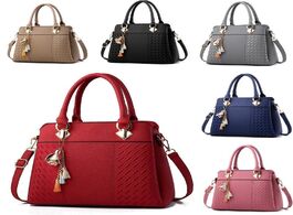 Foto van Tassen pu leather embroidery women handbags totes bag fashion top handle crossbody shoulder bags tas