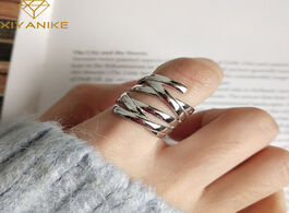 Foto van Sieraden xiyanike minimalist 925 sterling silver party rings for women couples vintage creative mult