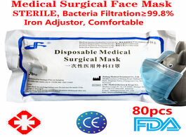 Foto van Schoonheid gezondheid 80pcs earloop sterile disposable surgical medical face mask 3 layers meltblown