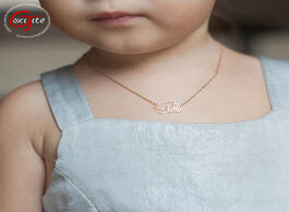 Foto van Sieraden goxijite custom child necklace baby name necklaces kids gifts personalized nameplate jewelr