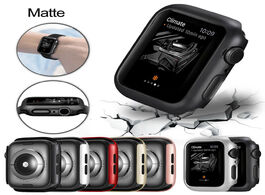 Foto van Horloge matte cover for apple watch series 6 5 4 38mm 44mm 40mm frame protective case shell bumper i