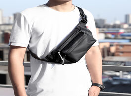 Foto van Tassen brand waterproof men waist bag fanny pack fashion running chest male sling crossbody casual h