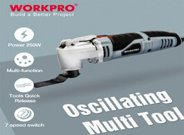 Foto van Gereedschap workpro 250w electric multifunction oscillating tool variable speed power hand with acce