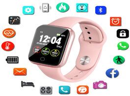 Foto van Horloge y68 pro smart watch fitness tracker heart rate monitor blood pressure multiple sport mode me