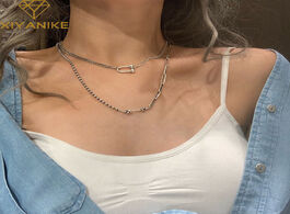 Foto van Sieraden xiyanike 925 sterling silver vintage handmade sweater necklace for women creative geometric