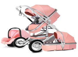 Foto van Baby peuter benodigdheden 2020 high landscape stroller 3 in 1 with car seat and luxury infant set ne