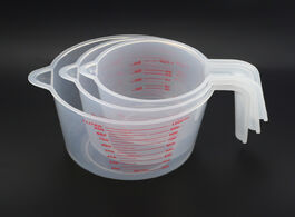 Foto van Huis inrichting 250 500 1000ml plastic measuring cup jug pour spout surface kitchen tool supplies qu
