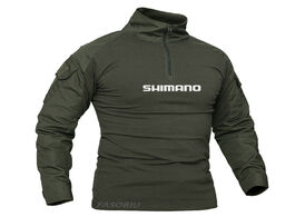 Foto van Sport en spel shimano men outdoor fishing jacket wear resisting anti uv camouflage hiking shirts bre