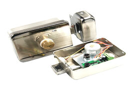 Foto van Beveiliging en bescherming electric dc12v mute lock for access control system and home security meta