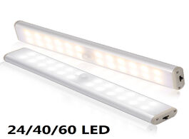 Foto van Lampen verlichting rechargeable motion sensor closet light 6 10 24 40 60 leds under cabinet magnetic