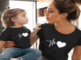 Foto van Baby peuter benodigdheden 2020 summer fashion family matching clothes cute mother and daughter t shi