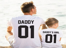 Foto van Baby peuter benodigdheden daddy and me outfits daughter t shirts children father short sleeve clothe