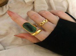 Foto van Sieraden foxanry 925 sterling silver wedding rings for women new fashion creative design green stone