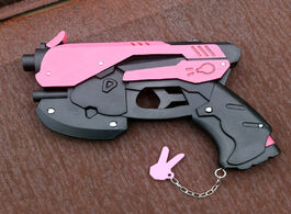 Foto van Speelgoed 27cm 19cm cosplay overwatch game props d.va accessories dva prop pvc toy pistol cap gun we