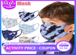 Foto van Beveiliging en bescherming children kids washable face mask cover outdoor toddler reusable silk mask