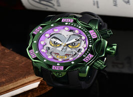 Foto van Horloge luxury top brand joker watch men big size quartz movement waterproof business sports s gold 