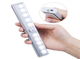 Foto van Lampen verlichting 6 10 20leds motion sensor closet lights usb rechargeable led under cabinet stick 
