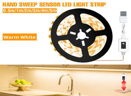 Foto van Lampen verlichting hand sweep wave led under cabinet light infrared motion sensor strip for kitchen 