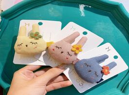 Foto van Baby peuter benodigdheden korean children s little rabbit style hair clip girls small flower accesso