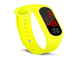 Foto van Horloge silicone led display waterproof watch digital wristwatch kids students gifts lxh