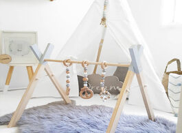 Foto van Baby peuter benodigdheden nordic style gym play nursery sensory toy wooden frame infant room toddler