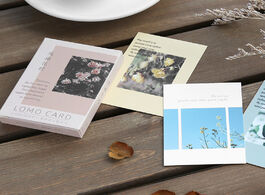 Foto van Kantoor school benodigdheden 28 sheets set natural flower plant series lomo card mini postcard diy b