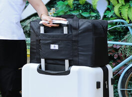Foto van Tassen foldable travel duffle bag large women men overnight carry cabin clothes storage luggage orga