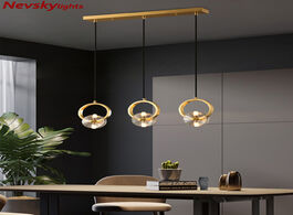 Foto van Lampen verlichting modern pendant lamp dining crystal lights for bar minimalist bedroom bedside ligh